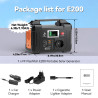 FF Flashfish 230V tragbares Kraftwerk 200W Solargenerator 151WH AC Outdoor-Notversorgung Batterie Camping TV Drohne Laptop