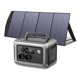 ALLPOWERS R600 Tragbares Kraftwerk mit Solarpanel (optional), 299 Wh 600 W LiFePO4-Batterie für Heim-Backup im Freien, Camping,