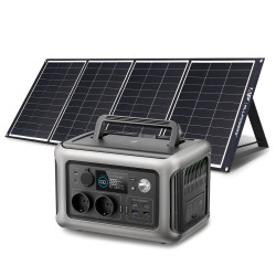 ALLPOWERS R600 Tragbares Kraftwerk mit Solarpanel (optional), 299 Wh 600 W LiFePO4-Batterie für Heim-Backup im Freien, Camping,