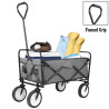 Zusammenklappbarer Wagen für den Strand, zusammenklappbar, robust, für Camping, Lebensmittelwagen, Handgartenwagen, Camping im