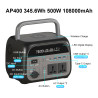 Ctolity 345 Wh 500 W tragbares Kraftwerk 220 V Lifepo4-Batterie-Solargenerator 108000 mAh Campingausrüstung Drahtloses Laden