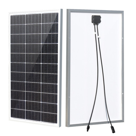 WUZECK 100 W starres Solarpanel, Leistung 100 Watt, 18 V, monokristalline Siliziumzelle, wasserdichtes Laden, 12 V, für Camping,