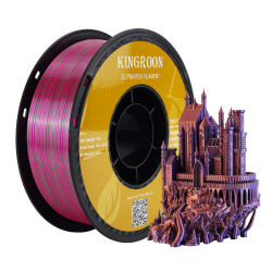 Neueste 1kg Seide Pla Filament dreifarbige Regenbogen 1,75mm 3D-Drucker Filament rot grün blau Druck materialien für imprima nte