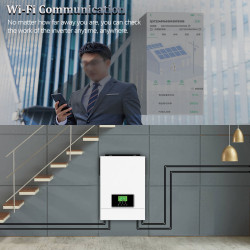 Y&H 1600W 3000W Hybrid Solar Inversor 12V 24V Off-Grid Inversor AC230V MPPT 80A Solar Ladegerät PV 30-400V In Unterstützung WIFI