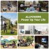 All powers faltbares Solar panel 400w/2 x400w Solar ladegerät mit Solar leistung, 2016wh 2500w lifepo4 tragbares Solar kraftwerk