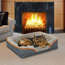 Robustes großes orthopädisches Haustierbett, weiches Kissen, Schaumstoff, wasserdichtes Sofa, Hundebett, XL