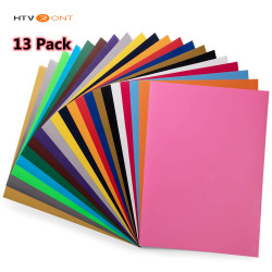 13 Pack HTVRONT 12inchX10inch Multi-farbe PU Heat Transfer Vinyl Blätter HTV Eisen auf Vinyl für Hitze Presse T-shirt textilien