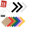 13 Pack HTVRONT 12inchX10inch Multi-farbe PU Heat Transfer Vinyl Blätter HTV Eisen auf Vinyl für Hitze Presse T-shirt textilien