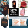 HTVRONT 12"X 5ft/30x152cm Wärmeübertragung Mattes PU Elastisches Vinyl für T-Shirt DIY Handwerk Eisen auf HTV Rollfilm für