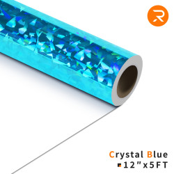 HTVRONT 12X 5ft/30x150cm Holographische Metallischen Kristall Heat Transfer Vinyl für Cricut DIY T-shirt Handwerk Eisen auf HTV