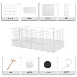 DIY Pet Laufstall Tier Katze Hund Zäune Schlafen Spielen Zwinger Kaninchen Guinea Schwein Käfig Hund Haus Haustiere Gehäuse mit
