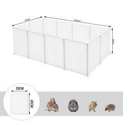 DIY Haustier Laufstall Hund Zäune Tier Katze Kiste Höhle Schlafen Spielen Welpen Kätzchen Raum Zwinger Kaninchen Meerschweinchen