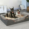 Jumbo großes orthopädisches Hundebett, Memory-Schaum, Haustiersofa, Couch, wasserdicht, erhöhtes Kissen, warme Welpenrolle,