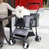 Luxuriöser faltbarer Katzen-Kinderwagen mit 4 Universalrädern, Hunde-Kinderwagen, Haustier-Kinderwagen, Reiseträger,