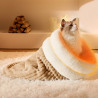 Bequemer Katzenschlafsack, weiches Katzenbett, warmes geschlossenes Katzenbett, lustiger Tunnel, Haustiernest, schönes Nest für