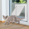Abschließbare Haustiere, Kunststoff-Tor, Türen, 4-Wege-Hund, Katze, Sicherheitsklappe, Kätzchen, Welpen, interaktive Tür für