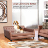 Wasserdichtes Sofa-Hundebett, Katzen-Kitty-Couch, Stuhl, Kuschelbett für Haustiere mit abnehmbarem Kissen für Kätzchen und