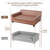 Wasserdichtes Sofa-Hundebett, Katzen-Kitty-Couch, Stuhl, Kuschelbett für Haustiere mit abnehmbarem Kissen für Kätzchen und