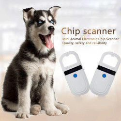Tier-RFID-Leser, Schwarz/Weiß, 134,2 kHz, 125 kHz, Haustier-Mikrochip-Scanner, USB, Haustier, Katze, Hund, Mikrochip-Scanner für