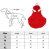 Weihnachts-Katzen-Outfit, Haustier-Umhang mit Kapuze und Pompons, Welpen-Umhang, Katzenkostüm, Haustier-Weihnachtsumhang für