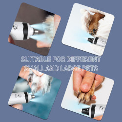 Wiederaufladbare USB-Aufladung, Nagelschleifer für Hunde, Katzenpfoten, elektrische Nagelpflege-Trimmer-Werkzeuge