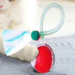 Katze Ball Spielzeug Automatische Katze Spielzeug Rolling Ball Hund Spielzeug Mit Elastische Mesh Schwanz Interaktive Katze