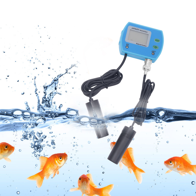 2-in-1 pH-Monitor Meter Sensor Automatische Kalibrierung BNC-Elektrodensonde für Hydrokultur-Aquarium-Laborprüfung von Wasser