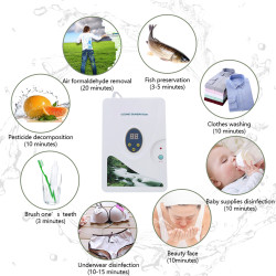 600 mg/h Ozongenerator, digitaler Ozongenerator, Ozonentgiftungsmaschinen für Obst, Gemüse, Fleisch, Süßwasser, Hydrokultur