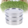 Keimnetz aus Edelstahl, Gartenpflanzwerkzeug, Sprossen, Mikrogreens, wachsendes Tabletts-Set mit Deckel