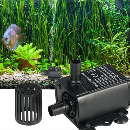 Decdeal Ultra-leiser Mini-USB DC5V 4,8 W 300 l/h Hub 300 cm bürstenlose Wasserpumpe Wasserdichter Tauchbrunnen mit