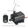 Decdeal Ultra-leiser Mini-USB DC5V 4,8 W 300 l/h Hub 300 cm bürstenlose Wasserpumpe Wasserdichter Tauchbrunnen mit