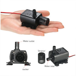 Decdeal Ultra-leiser Mini-USB DC5V 4,8 W 300 l/h Hub 300 cm bürstenlose Wasserpumpe Wasserdichter Tauchbrunnen mit