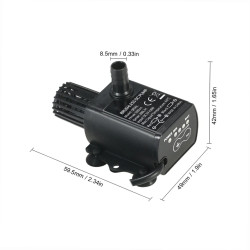 Decdeal Ultra-leiser Mini-USB DC5V 4,8 W 300 l/h Hub 300 cm bürstenlose Wasserpumpe Wasserdichter Tauchbrunnen mit