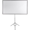 Leinwand Beamer mit Stativ, Tragbare Projector Screen, 80 Zoll Projektor Leinwand, 16:9, 4k Hd Projektionswand, Projektionswand