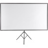 Leinwand Beamer mit Stativ, Tragbare Projector Screen, 80 Zoll Projektor Leinwand, 16:9, 4k Hd Projektionswand, Projektionswand