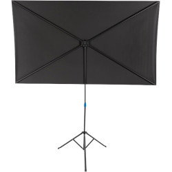 Leinwand Beamer mit Stativ, Tragbare Projector Screen, 80 Zoll Projektor Leinwand, 16:9, 4k Hd Projektionswand, Projektionswand