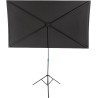 Leinwand Beamer mit Stativ, Tragbare Projector Screen, 80 Zoll Projektor Leinwand, 16:9, 4k Hd Projektionswand, Projektionswand