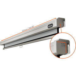 celexon Basic Rollo-Leinwand 100" | 200x150 cm 4:3 | ausziehbare Full-HD 4K Beamer-Leinwand für Heimkino oder