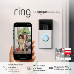 Ring Akku-Videotürklingel (Battery Video Doorbell) (2024) | WLAN-Videotürklingel-Sicherheitskamera, Selbstinstallation (in 5