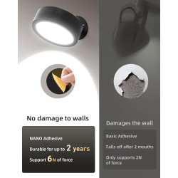 EZVALO Wandleuchte Innen mit 5500mAh Akku, Wandleuchte Kabellos mit Fernbedienung, 3 Farbmodi Dimmbar LED Wandlampe Akku Für