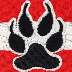 Österreich Aufnäher Flagge K9 Polizei Hund Austria Patch | K9 Aufbügler Police Dog Patch/Bügelbild | Hundepfoten Applikation zum