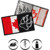 Österreich Aufnäher Flagge K9 Polizei Hund Austria Patch | K9 Aufbügler Police Dog Patch/Bügelbild | Hundepfoten Applikation zum