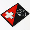 Österreich Aufnäher Flagge K9 Polizei Hund Austria Patch | K9 Aufbügler Police Dog Patch/Bügelbild | Hundepfoten Applikation zum