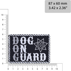 Österreich Aufnäher Flagge K9 Polizei Hund Austria Patch | K9 Aufbügler Police Dog Patch/Bügelbild | Hundepfoten Applikation zum