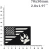Österreich Aufnäher Flagge K9 Polizei Hund Austria Patch | K9 Aufbügler Police Dog Patch/Bügelbild | Hundepfoten Applikation zum