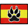 Österreich Aufnäher Flagge K9 Polizei Hund Austria Patch | K9 Aufbügler Police Dog Patch/Bügelbild | Hundepfoten Applikation zum