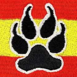 Österreich Aufnäher Flagge K9 Polizei Hund Austria Patch | K9 Aufbügler Police Dog Patch/Bügelbild | Hundepfoten Applikation zum