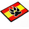 Österreich Aufnäher Flagge K9 Polizei Hund Austria Patch | K9 Aufbügler Police Dog Patch/Bügelbild | Hundepfoten Applikation zum