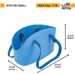 Ferplast Hundetragetasche für kleine Hunde und Katzen with-ME SMALL, Transporttasche für Haustiere, Hundetasche, verstellbare