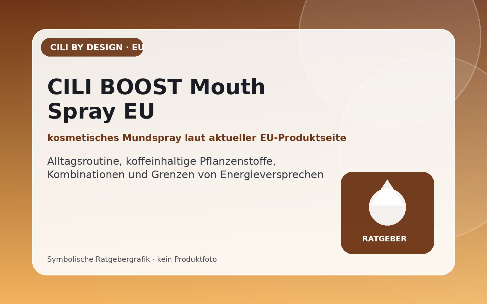 CILI BOOST Mouth Spray EU – symbolische Ratgebergrafik mit scanbarem QR-Code zum Partnerangebot